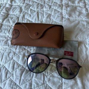 Ray Ban Purple Reflective Aviators